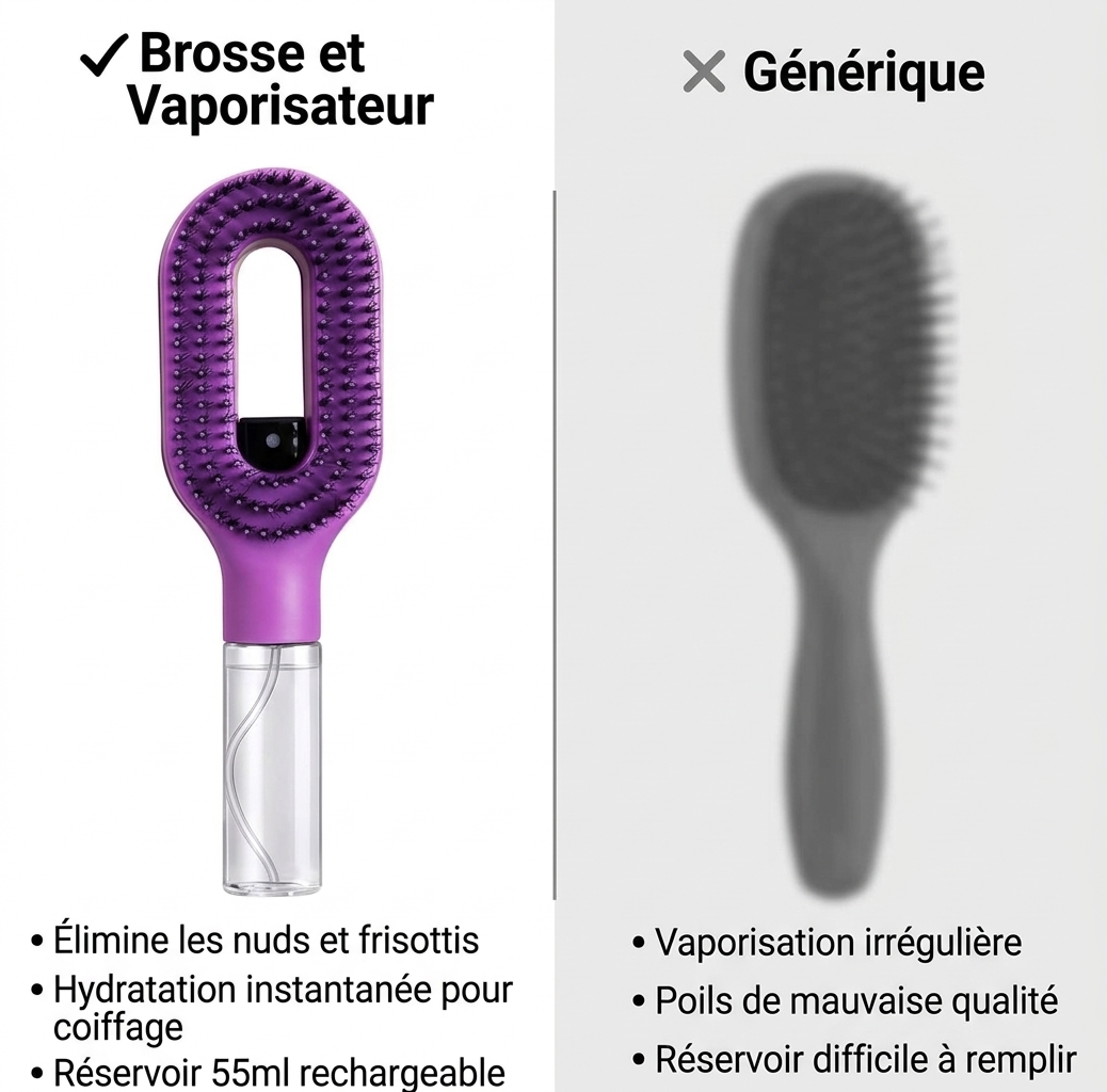 Brosse et Vaporisateur