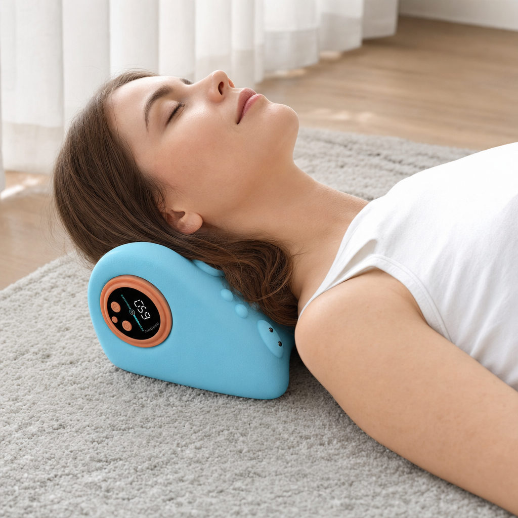 Oreiller de Massage Cervical Électrique – en situation