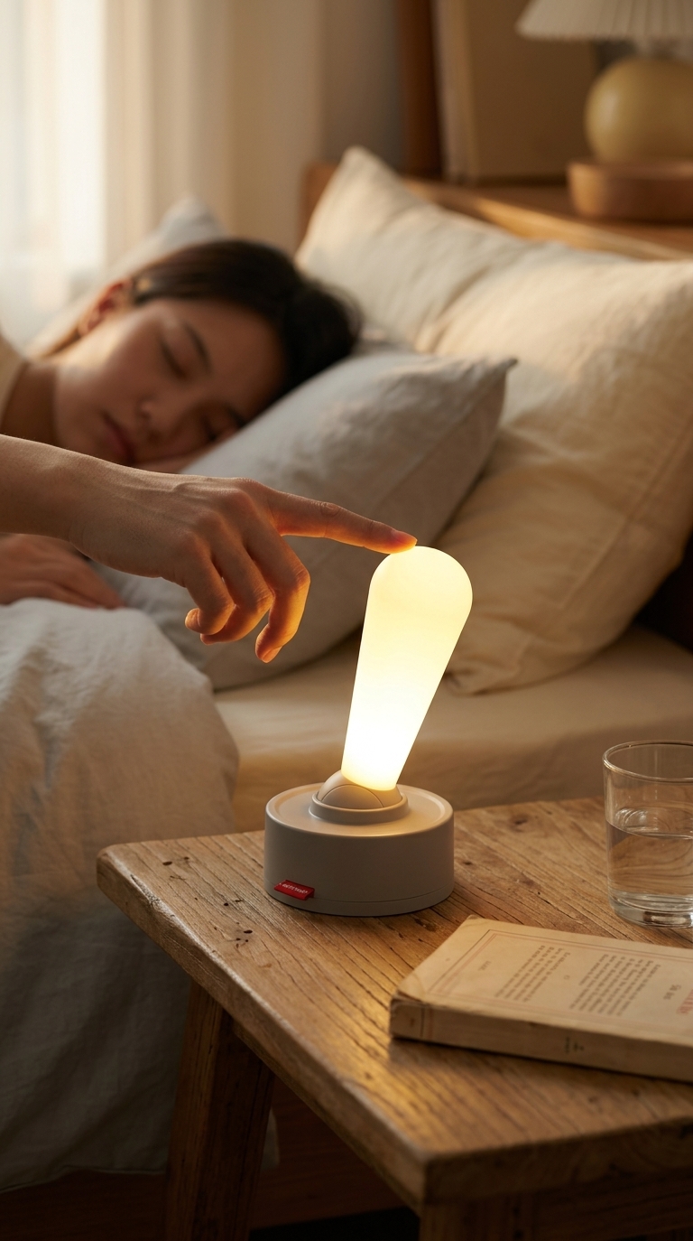 Lampe de Chevet LED Rechargeable avec Commande Joystick