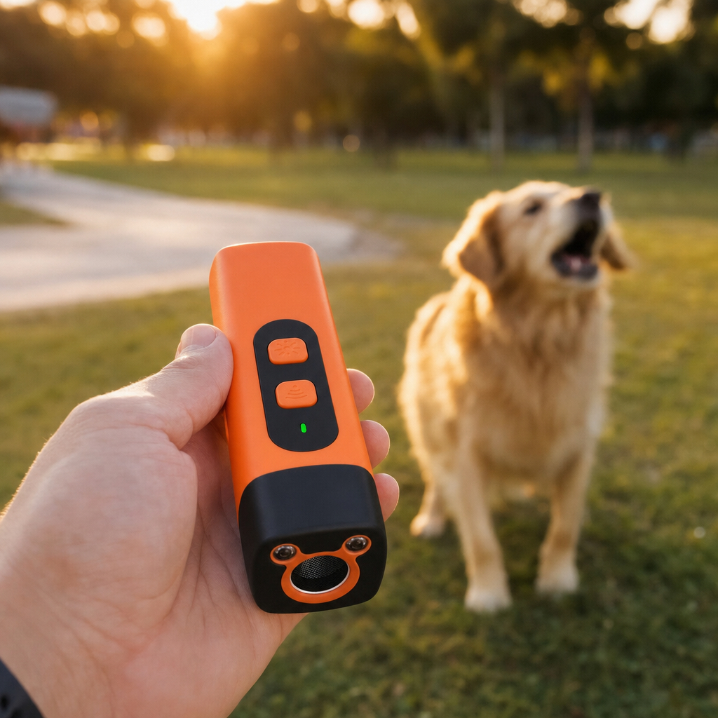 Dispositif Ultrason Anti-Aboiement pour Chiens avec LED