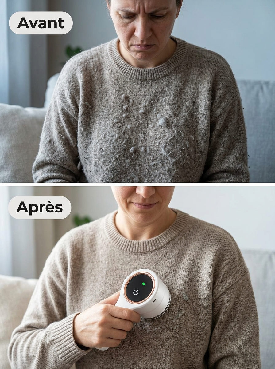 Éliminateur de bouloches avec tête circulaire