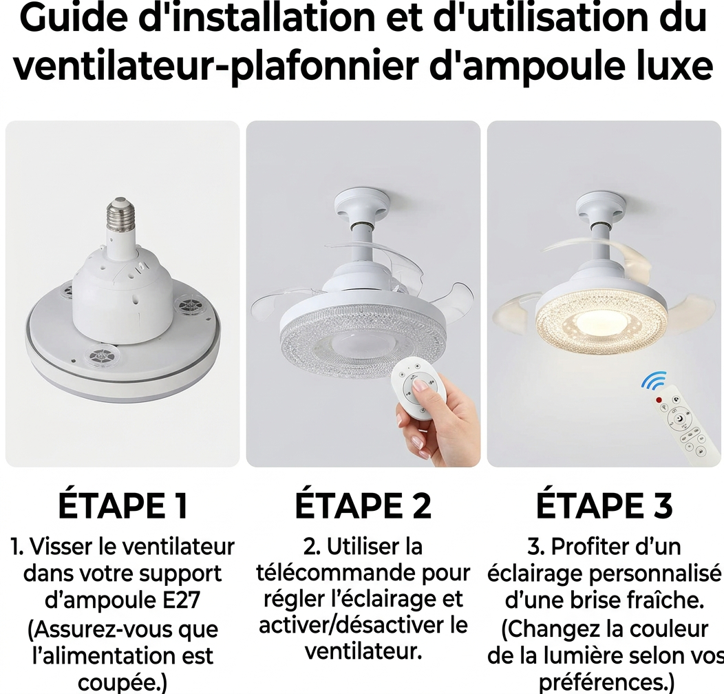 Télécommande Incluse