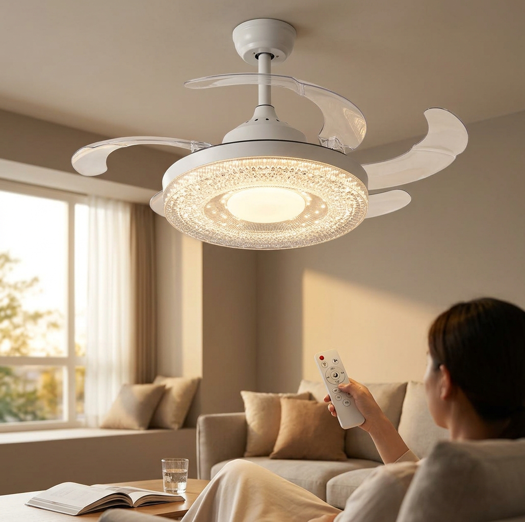 Ventilateur de Plafond Luxueux avec Télécommande