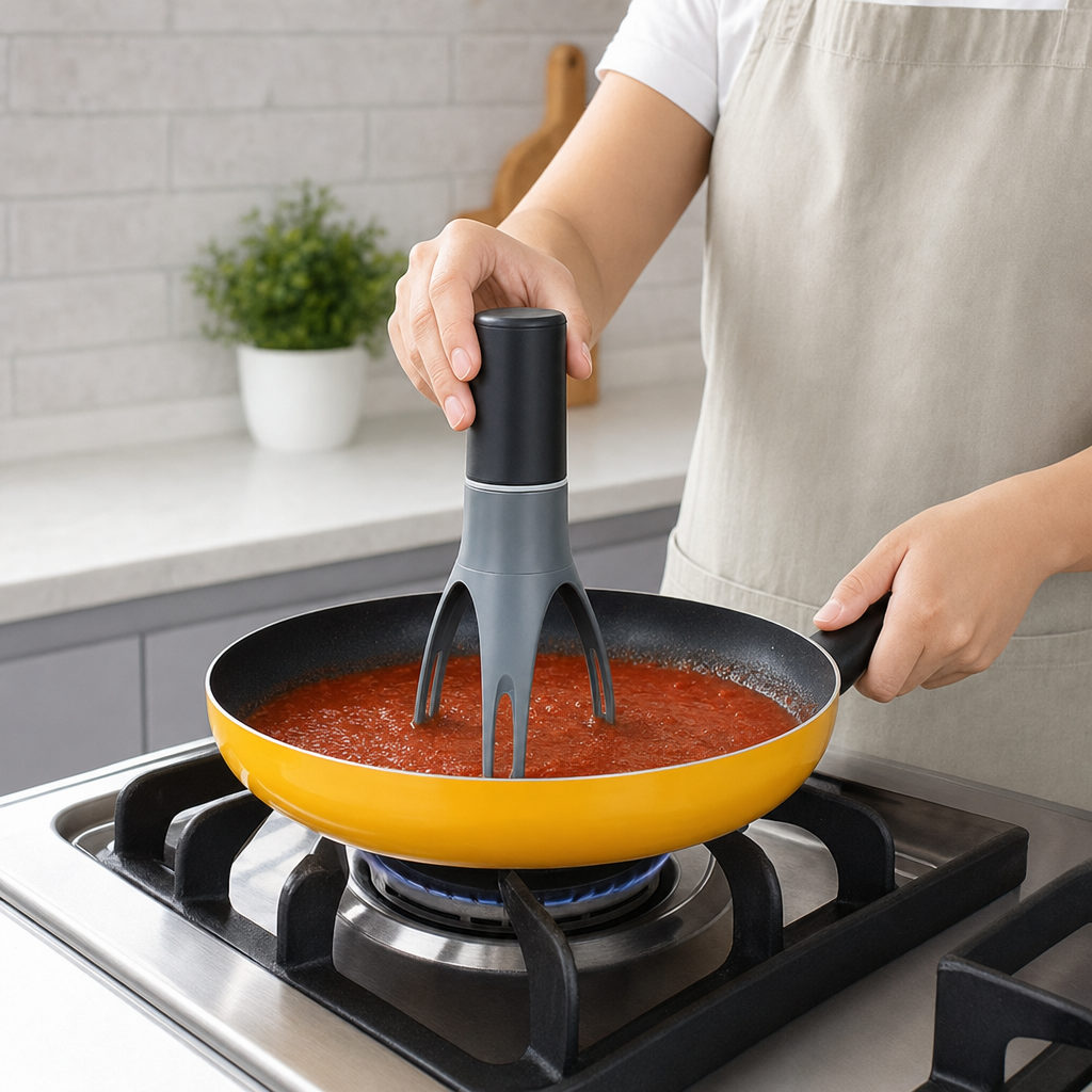 Fouet automatique pour sauces et soupes – en situation