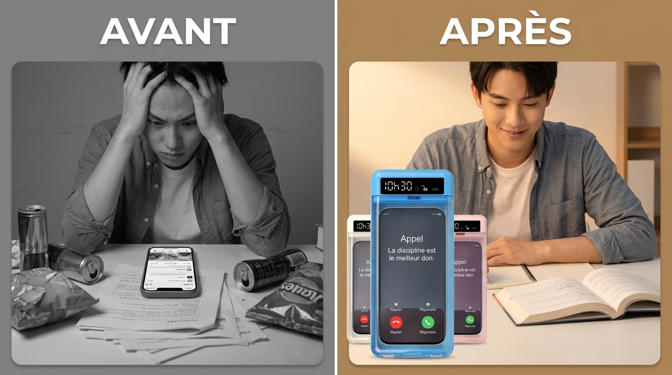 Boîte de contrôle du temps pour smartphone — Boostez votre productivité