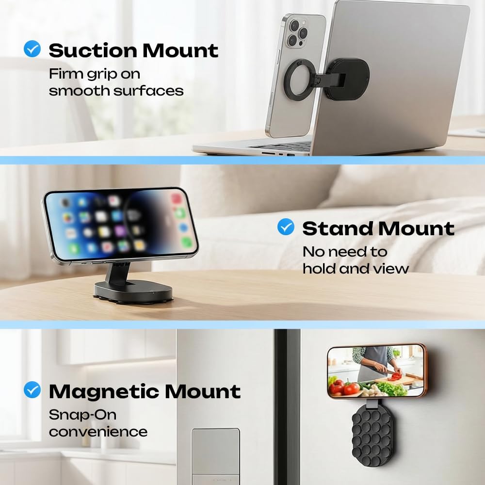 Support magnétique 3-en-1 pour téléphone – photos