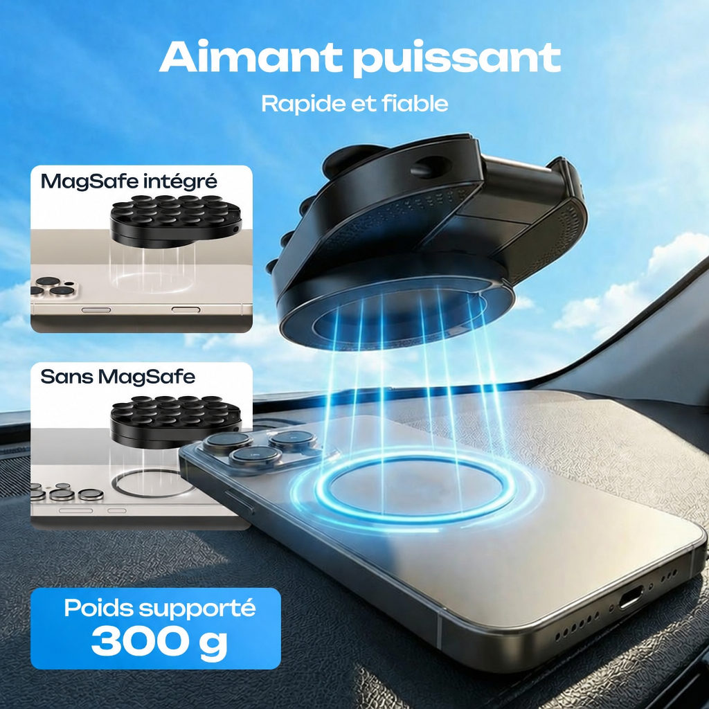 Support magnétique 3-en-1 pour téléphone – détails