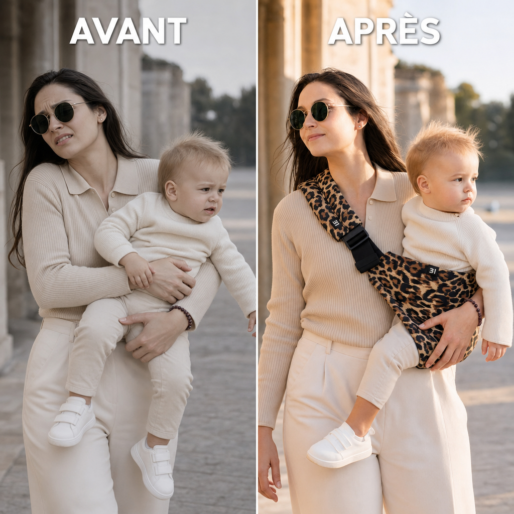 Porte-Bébé Hug Mama : Confort et Style