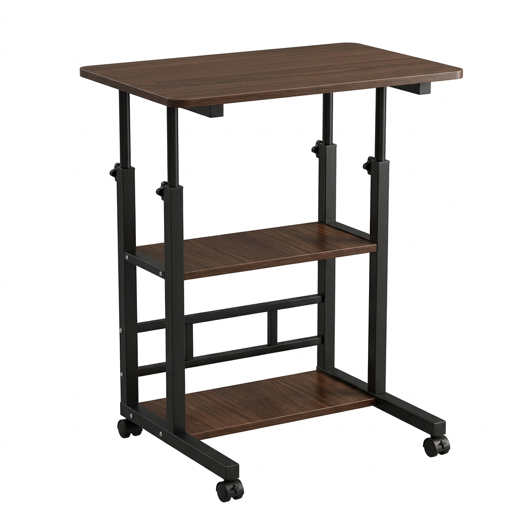 Table réglable avec roues pour un confort maximal
